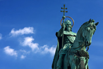 St. Stephen Statue in Budapest