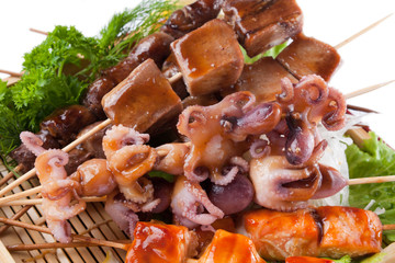 Barbecue collection of certain types of meat