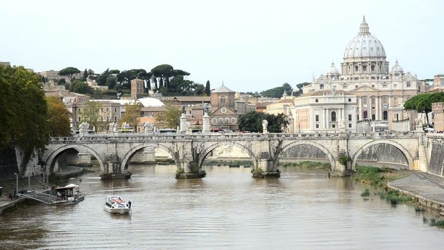 Fiume Tevere, Ponte Sant'Angelo, San Pietro, Roma