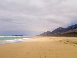 Fototapeta na wymiar Cofete Beach, Fuerteventura, Canary Islands, Spain