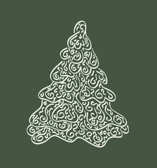 Abstract Christmas tree