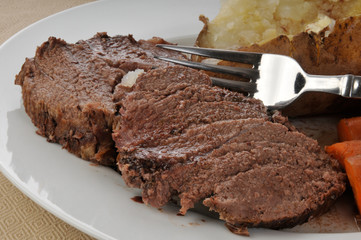 Roast beef dinner