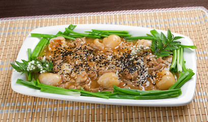 pork with .lychee and sweet sauce