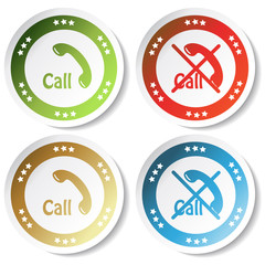 Vector phone stickers