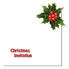 Vector Christmas invitation card