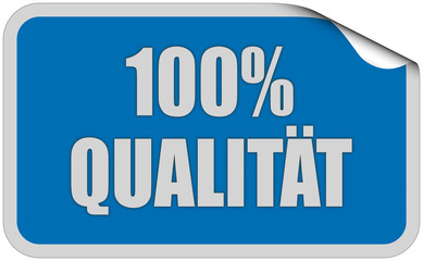 Sticker blau eckig curl oben 100% QUALITÄT