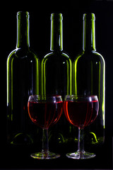 Bottles and beakers