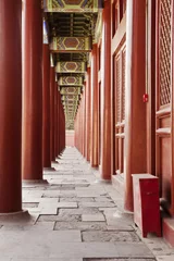 Foto op Plexiglas Taimiao Ancestral Temple Colonnade © searagen