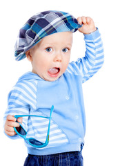 beautiful little boy in a cap © irinapiter