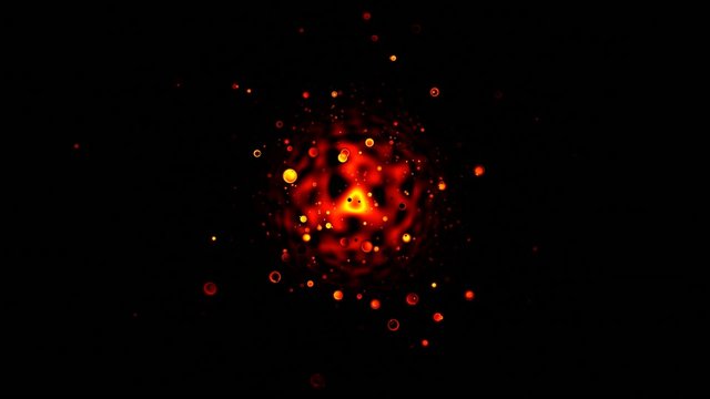 Fiery full-sphere. A comet.