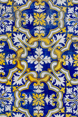 Traditional Portuguese glazed tiles