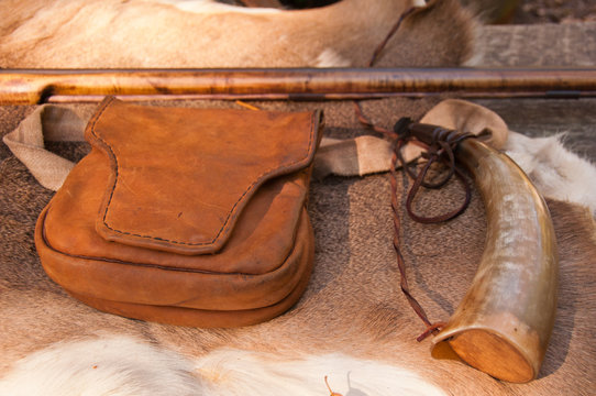 American Revolutionary War Rifle And Accessories