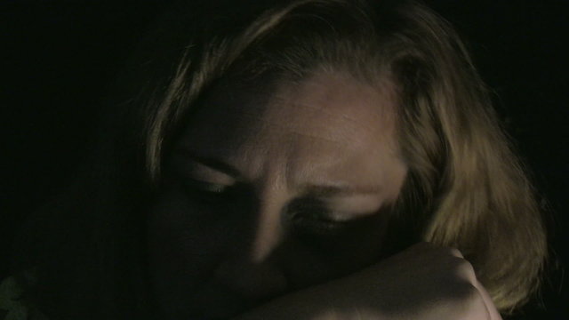 Portrait of a abused depressive woman