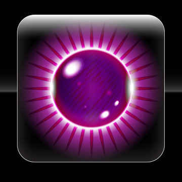 Beautiful Purple Orb Icon