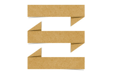 Fototapeta na wymiar Talk tag recycled paper craft for make note stick