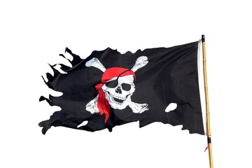 Drapeau de pirates - obrazy, fototapety, plakaty