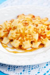 Christmas Snowflake Pancakes