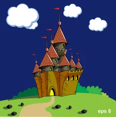 Wall murals Castle castle vector