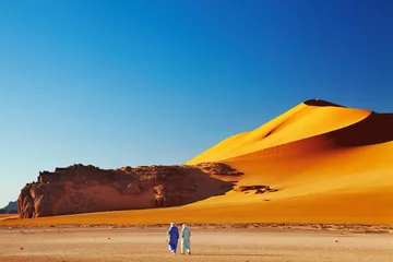 Fototapete Rund Wüste Sahara, Algerien © Dmitry Pichugin