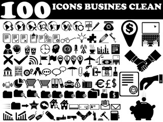 100 ICONS BUSINES CLEAN