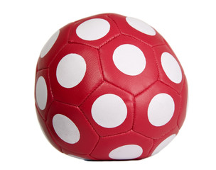 Red ball with white circles