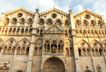 Naklejka premium Catherdal in Ferrara, Italy