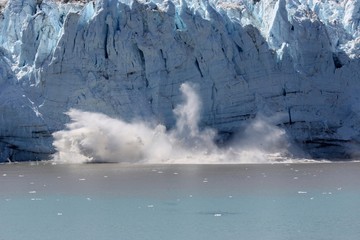 effondrement de  glacier, Alaska