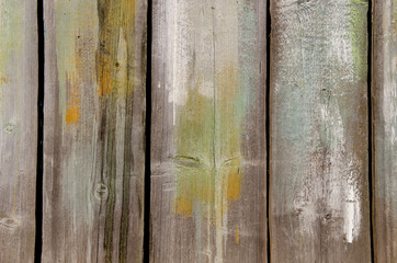 Abandoned wooden wall.