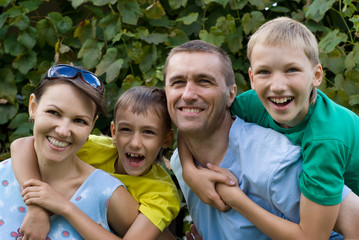 smart family portrait