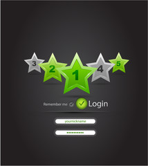 Vector stars background