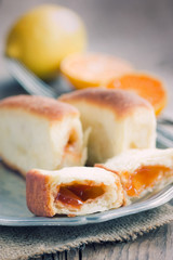 Delicious jam rolls