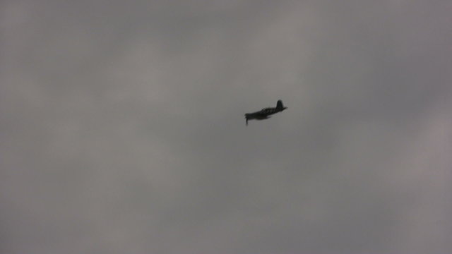 Old fighter airplane