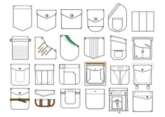 illustration with pockets © grafnata