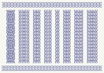 Vector set of celtic pattern. Decorative border ornaments
