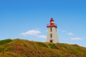 Fototapeta na wymiar Latarnia na Prince Edward Island