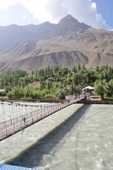 a bridge in pamir