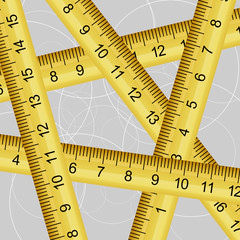 Vector illustration of a measuring tape texture