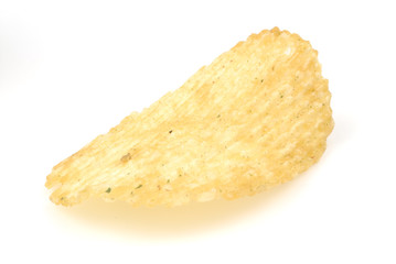 Una patata frita ondulada