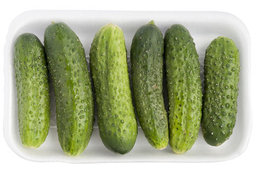 Limp old green cucumbers