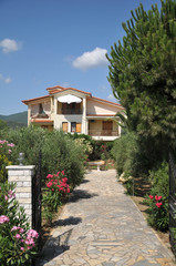 Fototapeta premium holiday villa in Greece