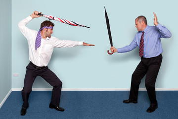 Two businessmen fighting - 36331737