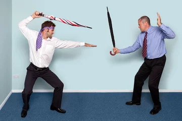 Foto op Plexiglas Two businessmen fighting © RTimages