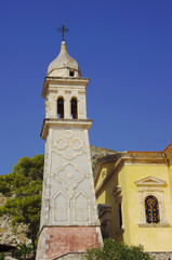 Fototapeta premium wieża cerkwi na greckiej wyspie Zakynthos