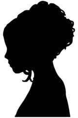 classic woman silhouette