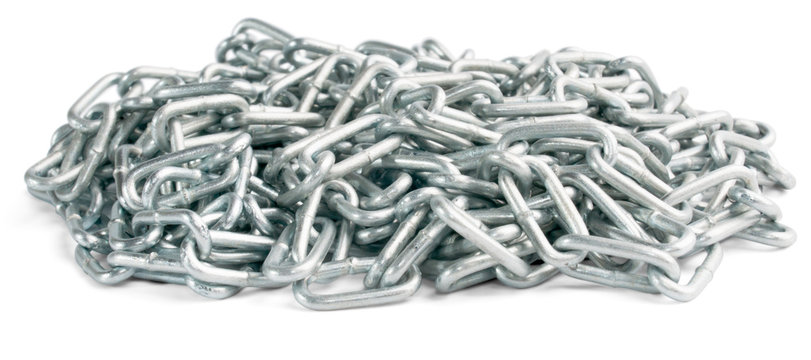 chain, folded in a heap