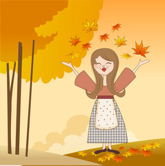 autumn girl