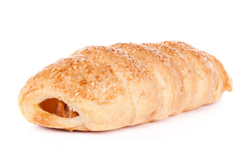 roll pastry with hot dogs
