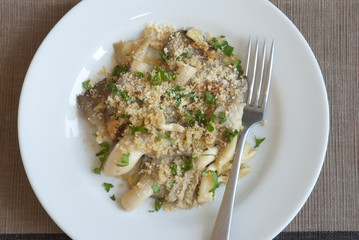 Wild mushrooms with Parmesan