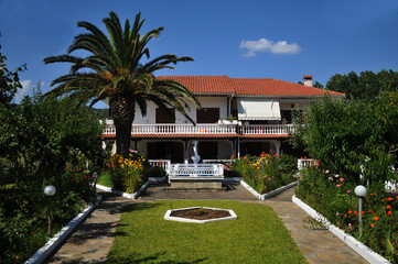 Fototapeta premium holiday villa in Greece