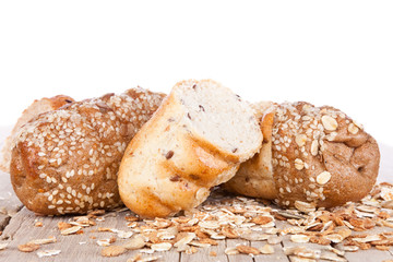 sliced  of multigrain bread